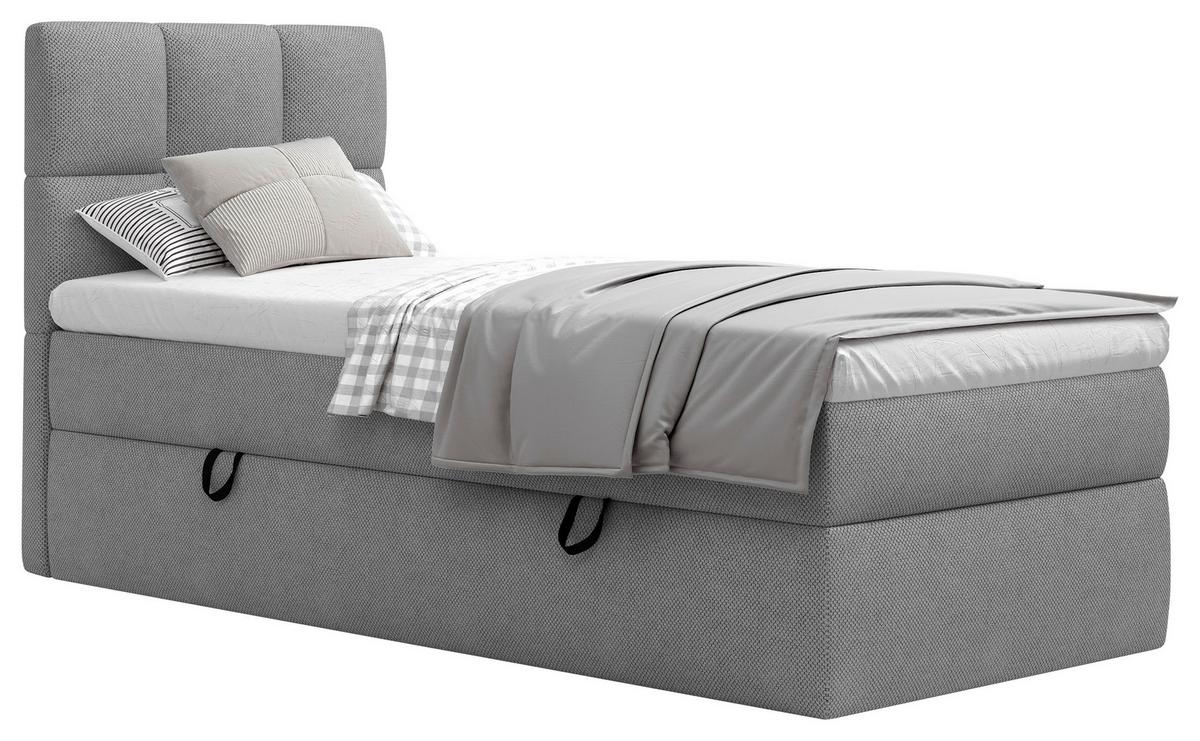 Boxbett Polly - Dunkelgrau/Schwarz, MODERN, Holz/Holzwerkstoff (90/200cm) - MID.YOU