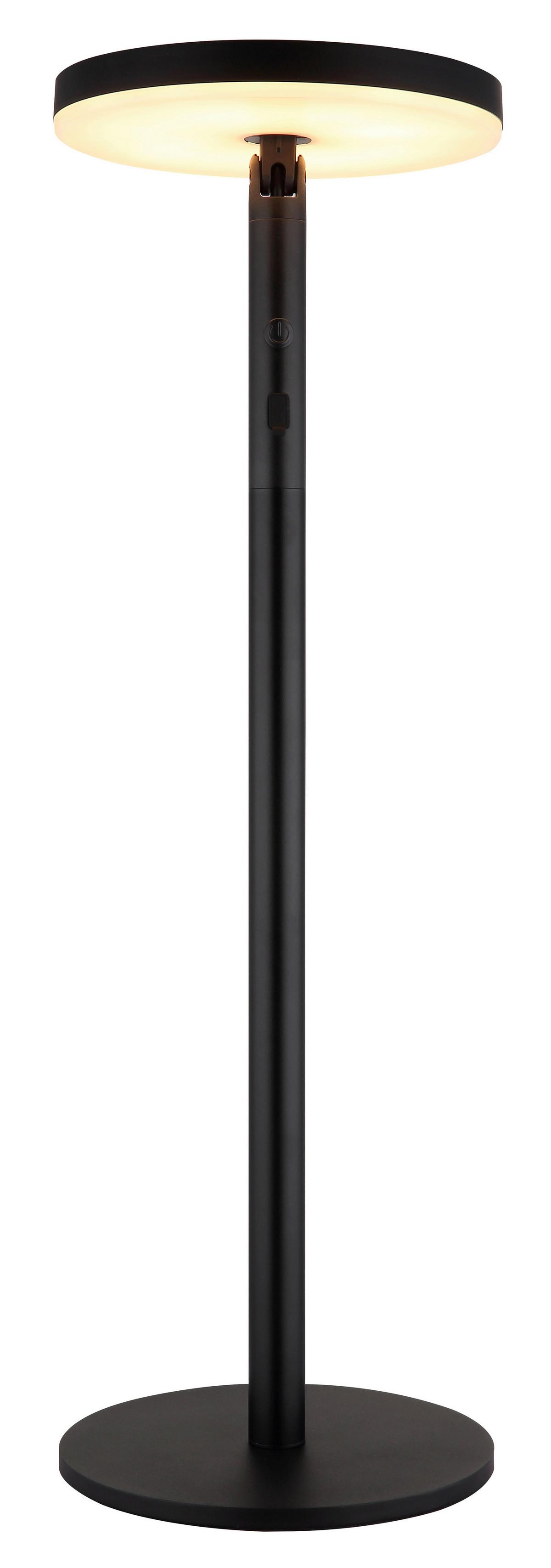 Solarleuchte 1800-3000k - Opal/Schwarz, Design, Kunststoff/Metall (23/145cm) - Globo