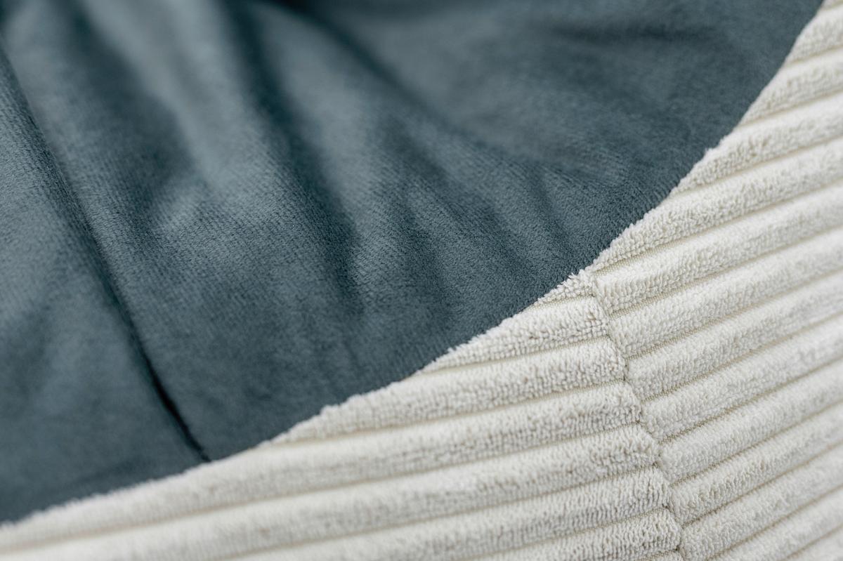 Sitzsack Golden Dream Beige/Grau Indoor - Beige, Basics, Textil (45/110/90cm) - Ondega