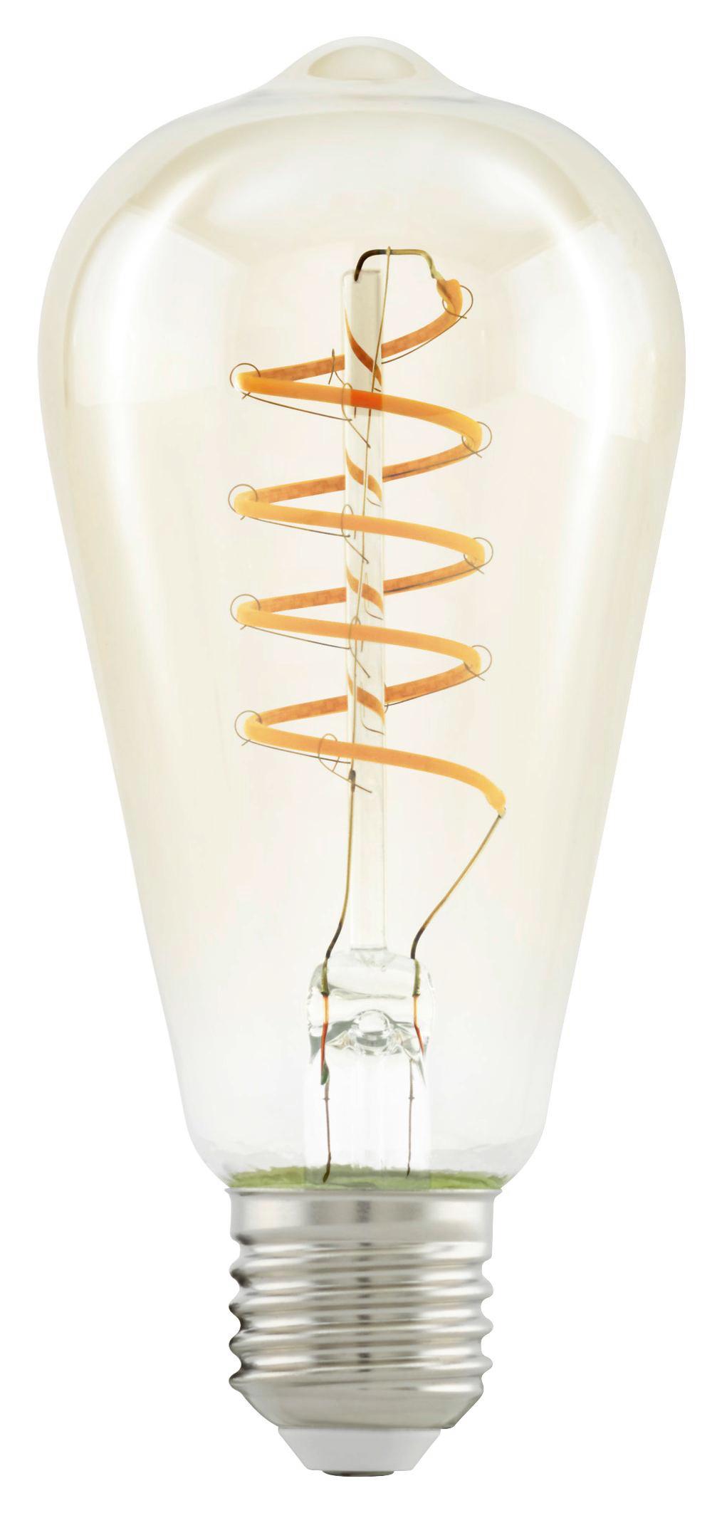 LED-Leuchtmittel Filament Spiral,e27,4w - Klar, MODERN, Glas (6,4/14,2cm)