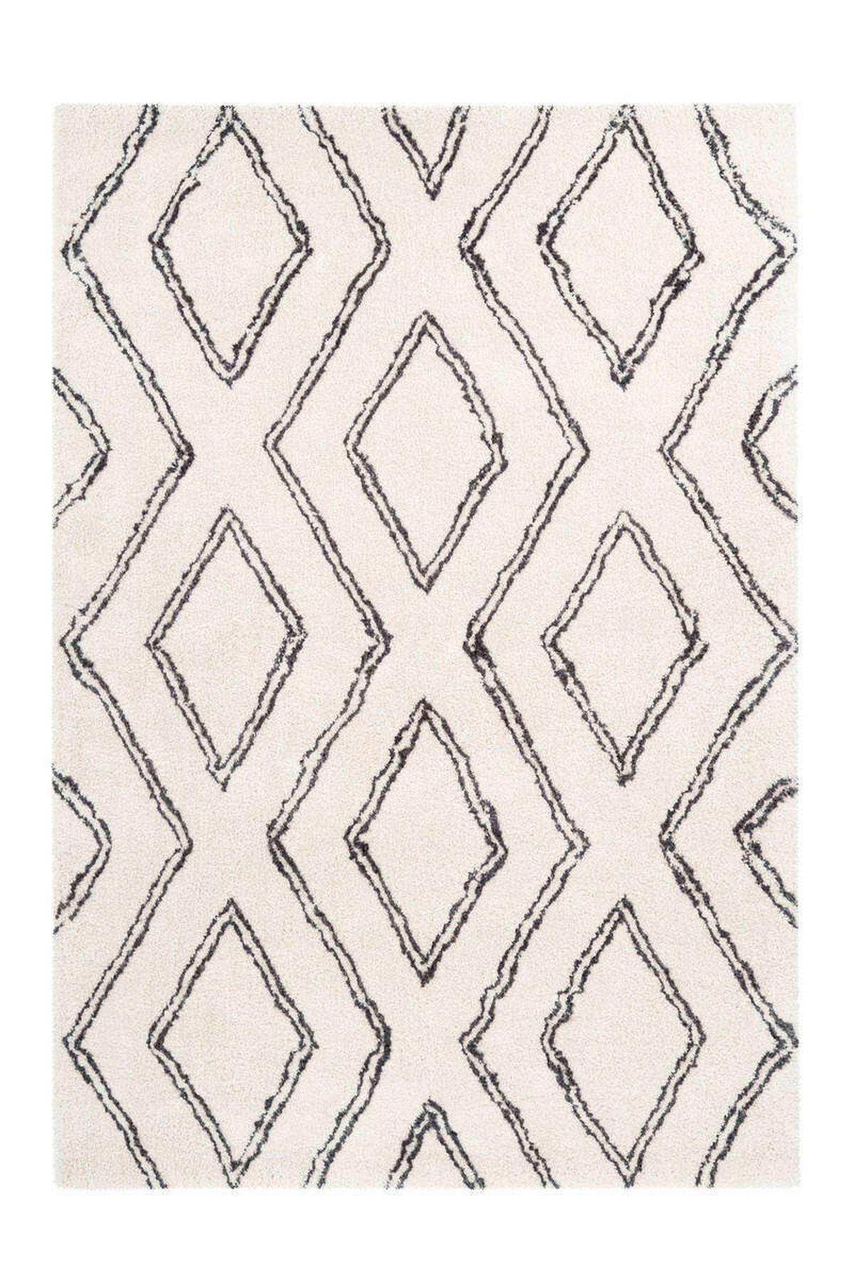 Hochflor Teppich Weiß Orlando 200x290 cm - Weiß, Design, Textil (200/290cm) - Kayoom