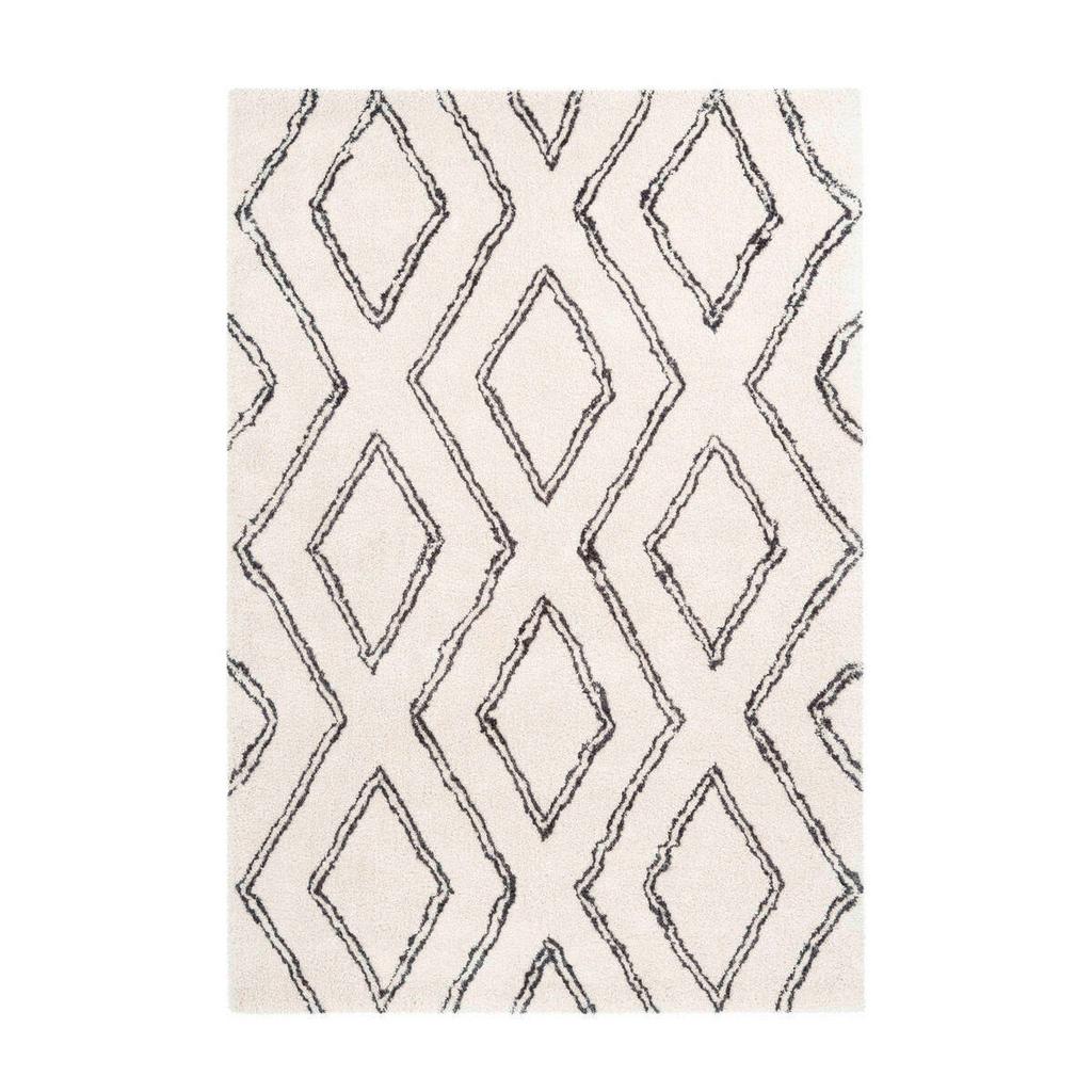 Hochflor Teppich Weiß Orlando 120x170 cm