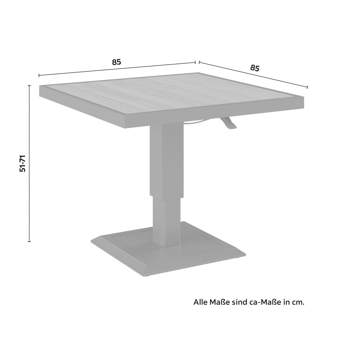 Loungegarnitur Washington Grau/Naturfarben, 4-teilig - sivá/prírodná farba, Modern, kov/textil (192,5kg) - Mömax