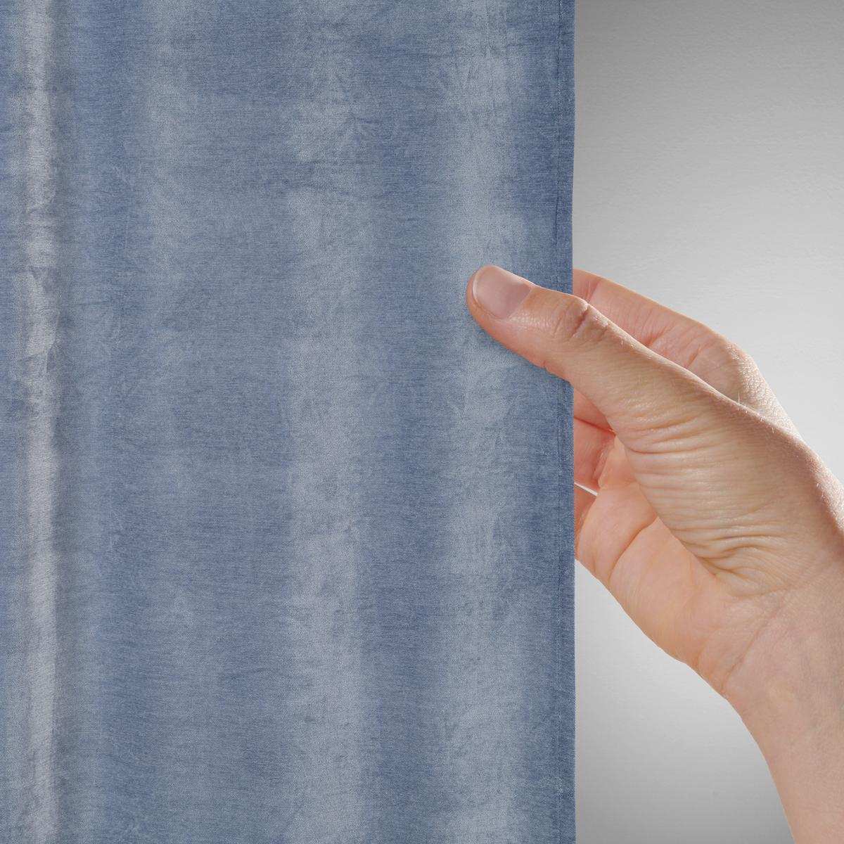 HOTOVÝ ZÁVĚS CASPER - modrá, Konvenční, textil (140/245cm) - Mömax