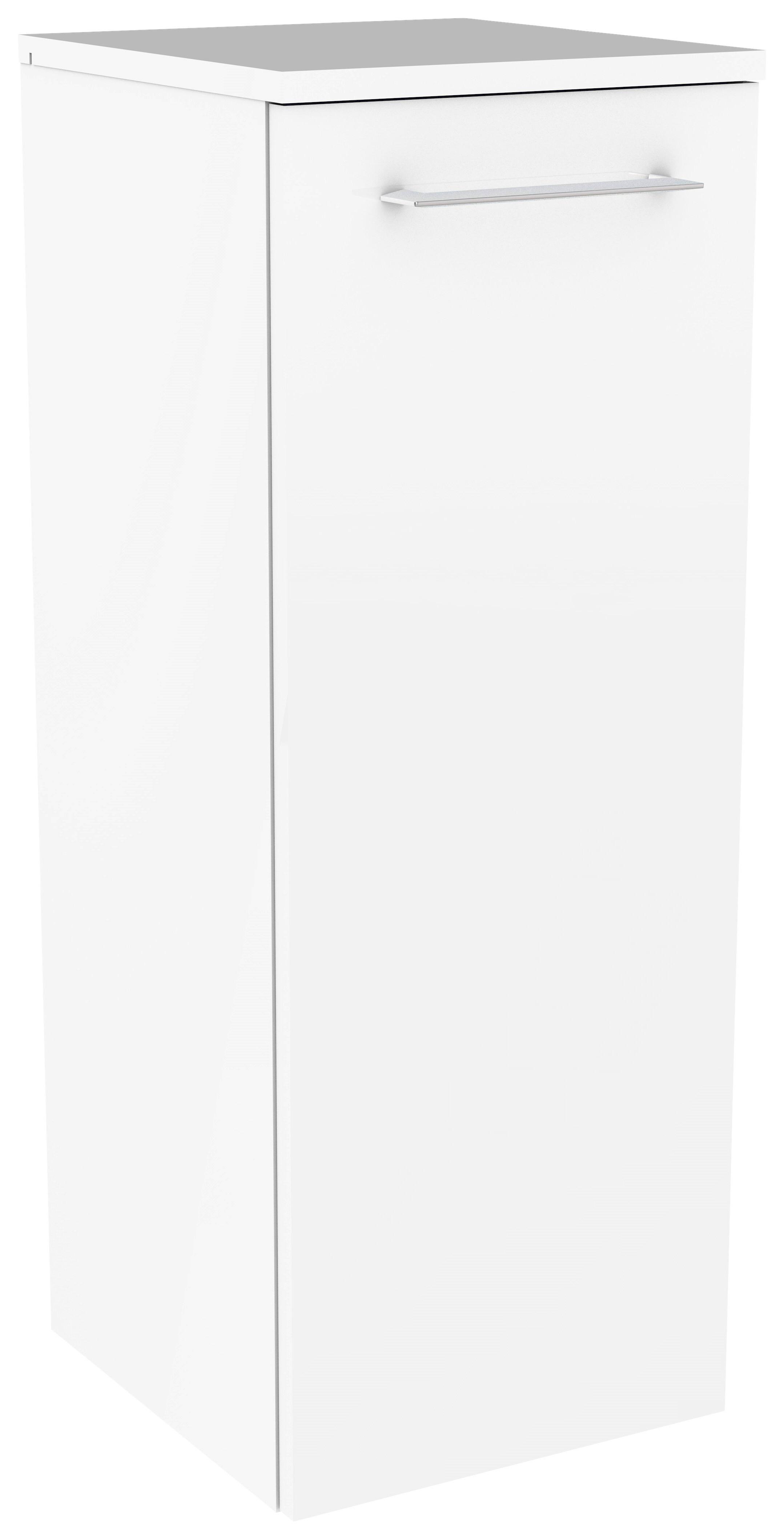 Midischrank mit Türdämpfer Lima 30,5cm, Weiß Dekor