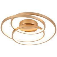 Led Mennyezeti Lámpa Carina - cappuccino, Modern, műanyag/fém (40/8cm) - Luca Bessoni