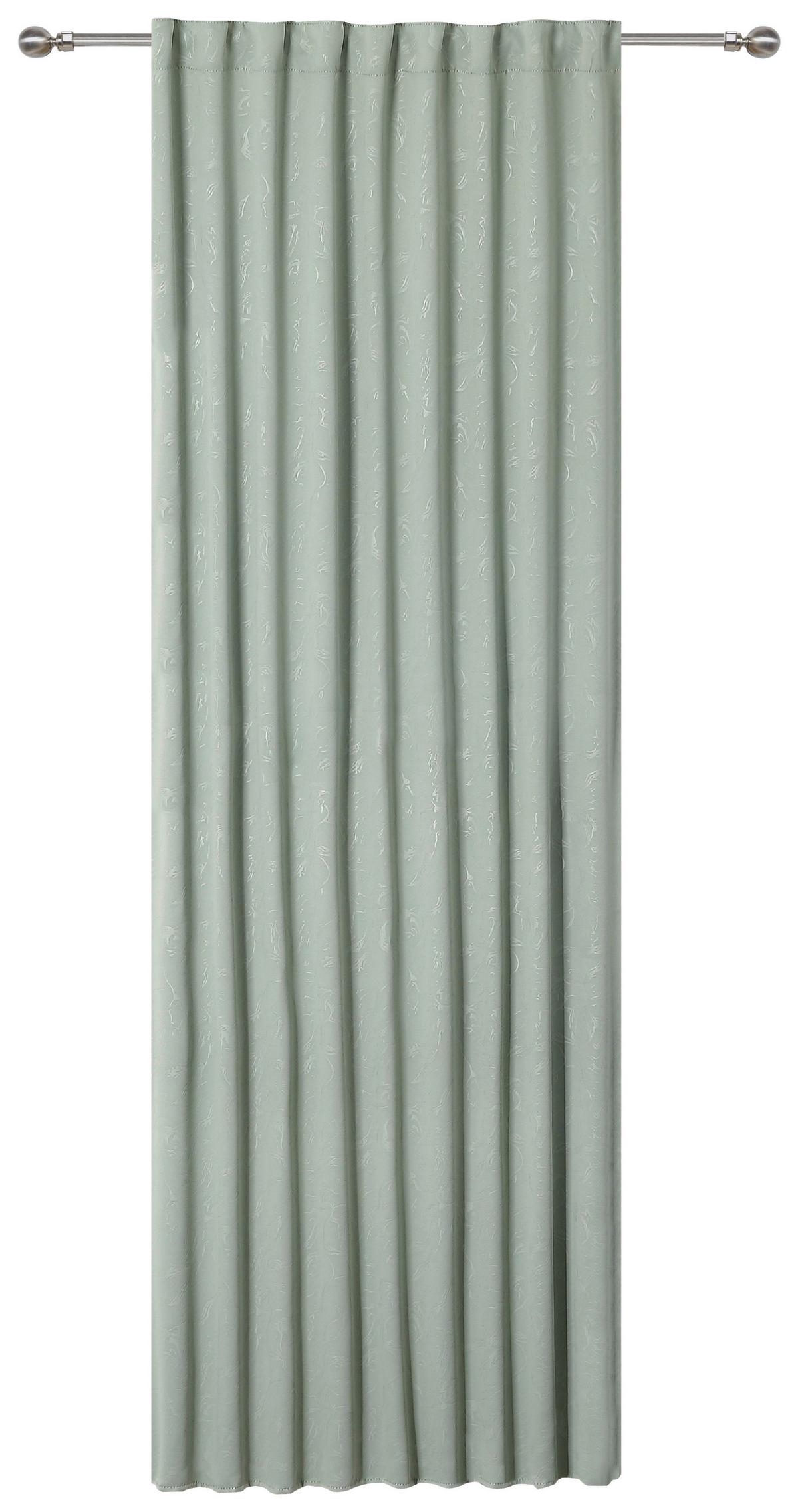 Sötétítőfüggöny Saskia - mentazöld, Romantik / Landhaus, textil (140/245cm) - James Wood