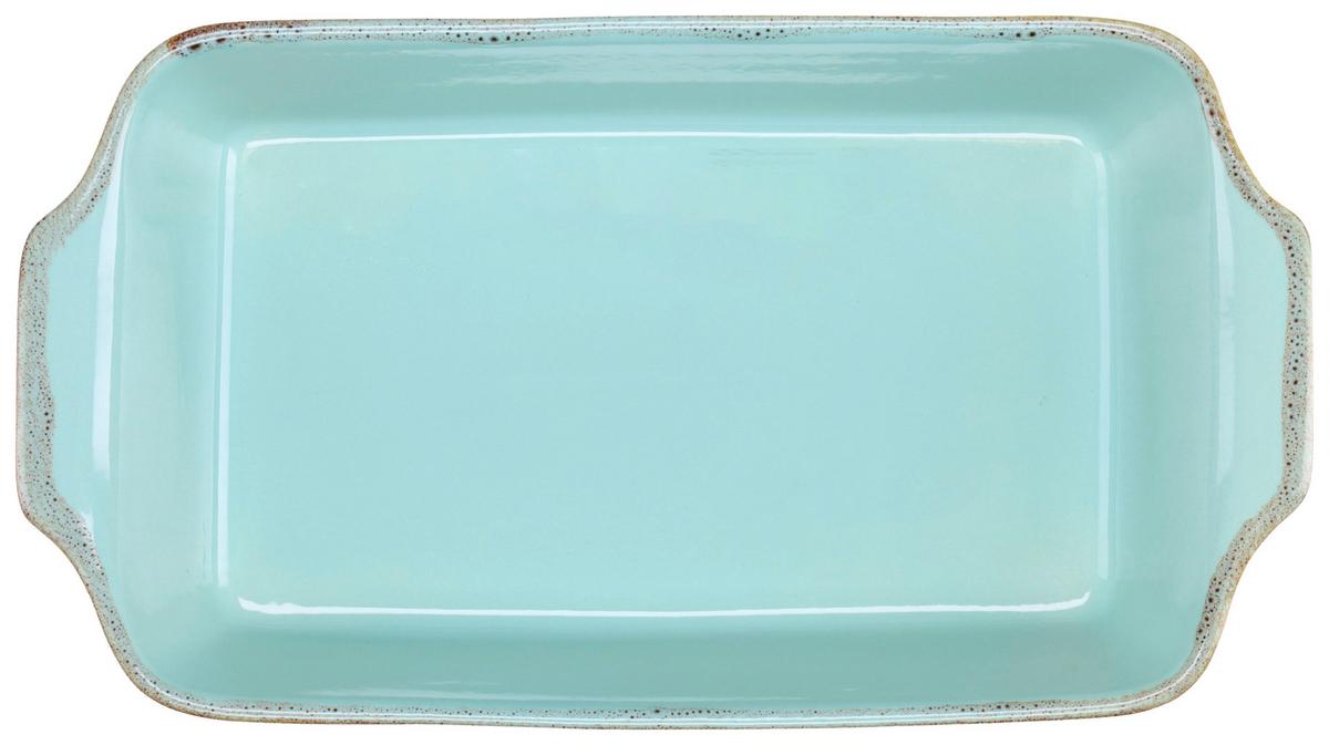 Auflaufform Keramik Classic Vintage Türkis 34x20x7,5 cm - Türkis, KONVENTIONELL, Keramik (34/20/7,5cm) - Creatable