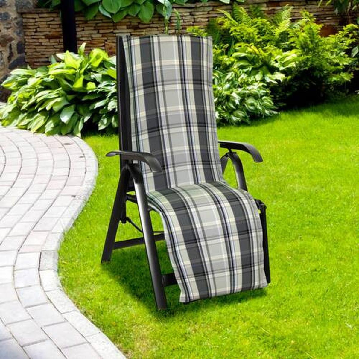 Hochlehner Auflage Atika 170x52x8cm Beige - Beige, Basics, Textil (170/52/8cm) - Gardenson