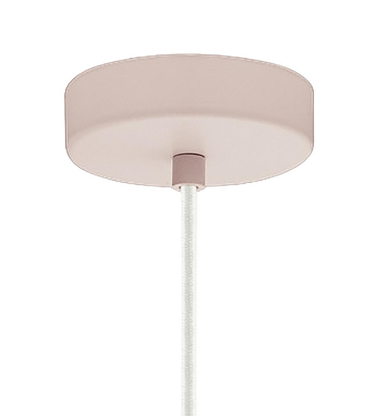 Hängeleuchte Carlton-P H: 150 cm, mit Metall-Fassung - Hellrosa, LIFESTYLE, Metall (31/150cm)