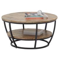 KONFERENČNÝ STOLÍK JAMBI - čierna, Konventionell, kov/drevo (86,5/44cm)