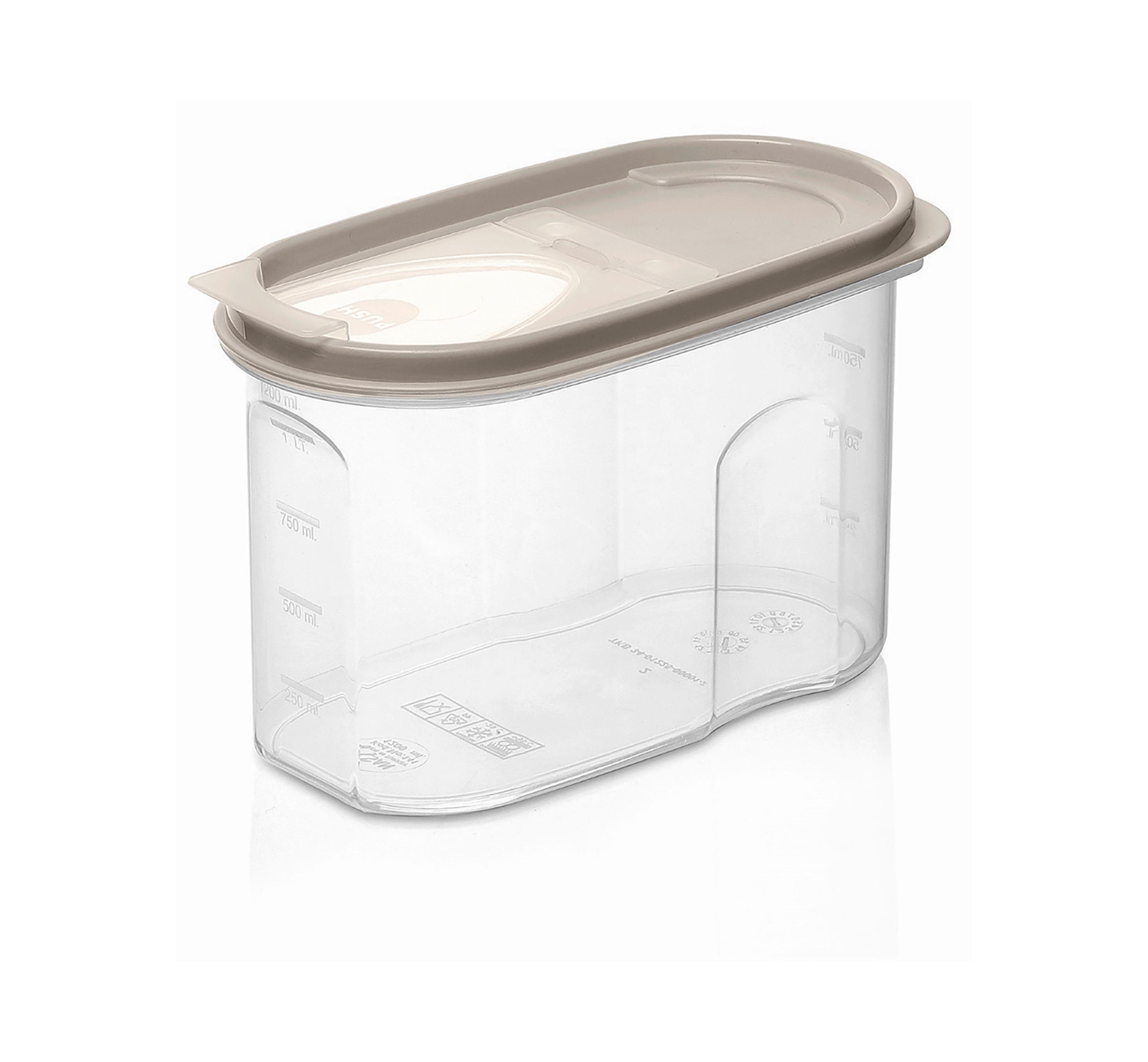 Vorratsdose Stefan Kunststoff 1,2 Liter, LxBxH: 18x9x11,5 cm - Transparent/Creme, Basics, Kunststoff (18/9/11,5cm) - James Wood