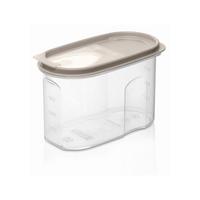 Vorratsdose Stefan Kunststoff 1,2 Liter, LxBxH: 18x9x11,5 cm - Transparent/Creme, Basics, Kunststoff (18/9/11,5cm) - James Wood