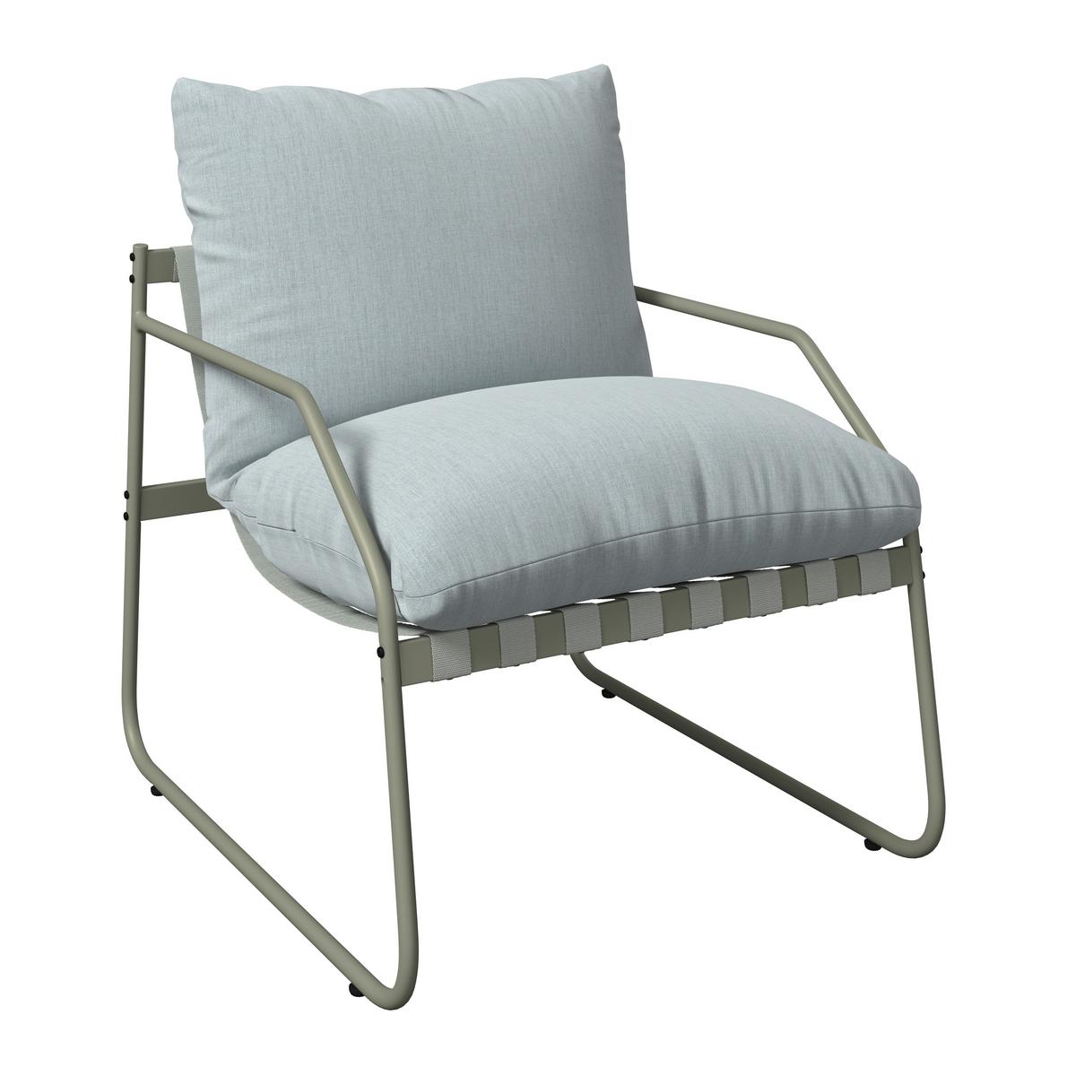 Loungegarnitur Miami - Beige/Grau, MODERN, Glas/Textil (128/62/82cm) - Beldano