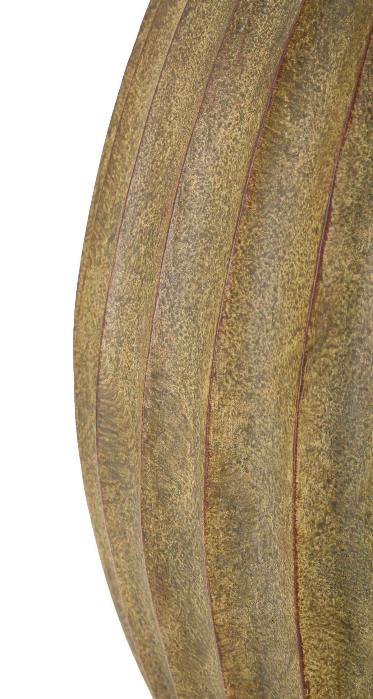 Vase Vase Breeze Olivgrün B: 32 cm - Olivgrün, Basics, Metall (32/32,5/32cm)