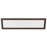 LED-Paneel 99476* Poglionasso - Nussbaumfarben/Weiß, Natur, Holz/Kunststoff (124,5/34,5/5,5cm) - Eglo