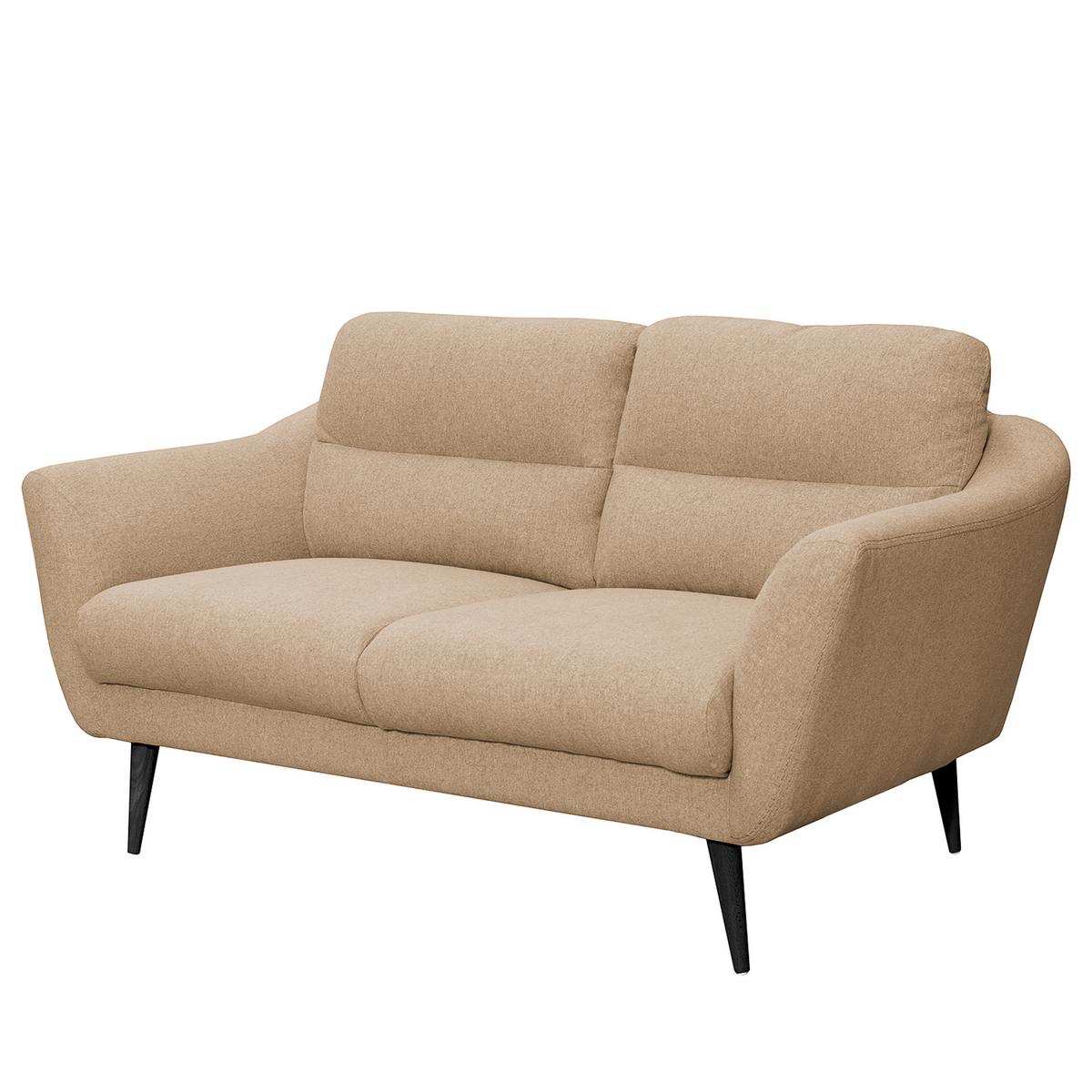 2-sitzer-sofa Tromso Beige B: 158 Cm - Beige/Schwarz, Design, Textil (158/87/88cm) - Livetastic