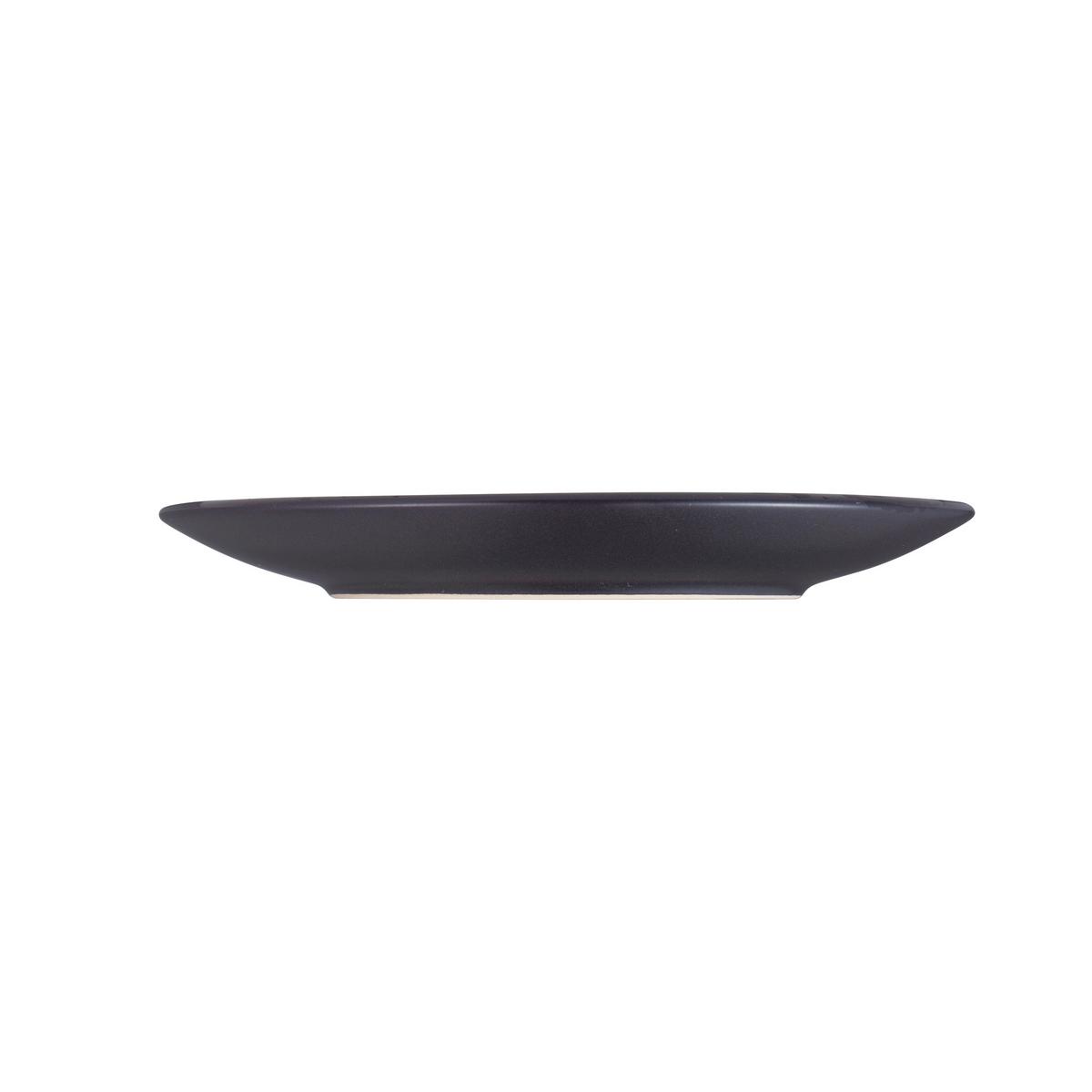 Tafelservice Keramik Schwarz 12-Teilig - Schwarz, Basics, Keramik (28.1/20.1/28.6cm)