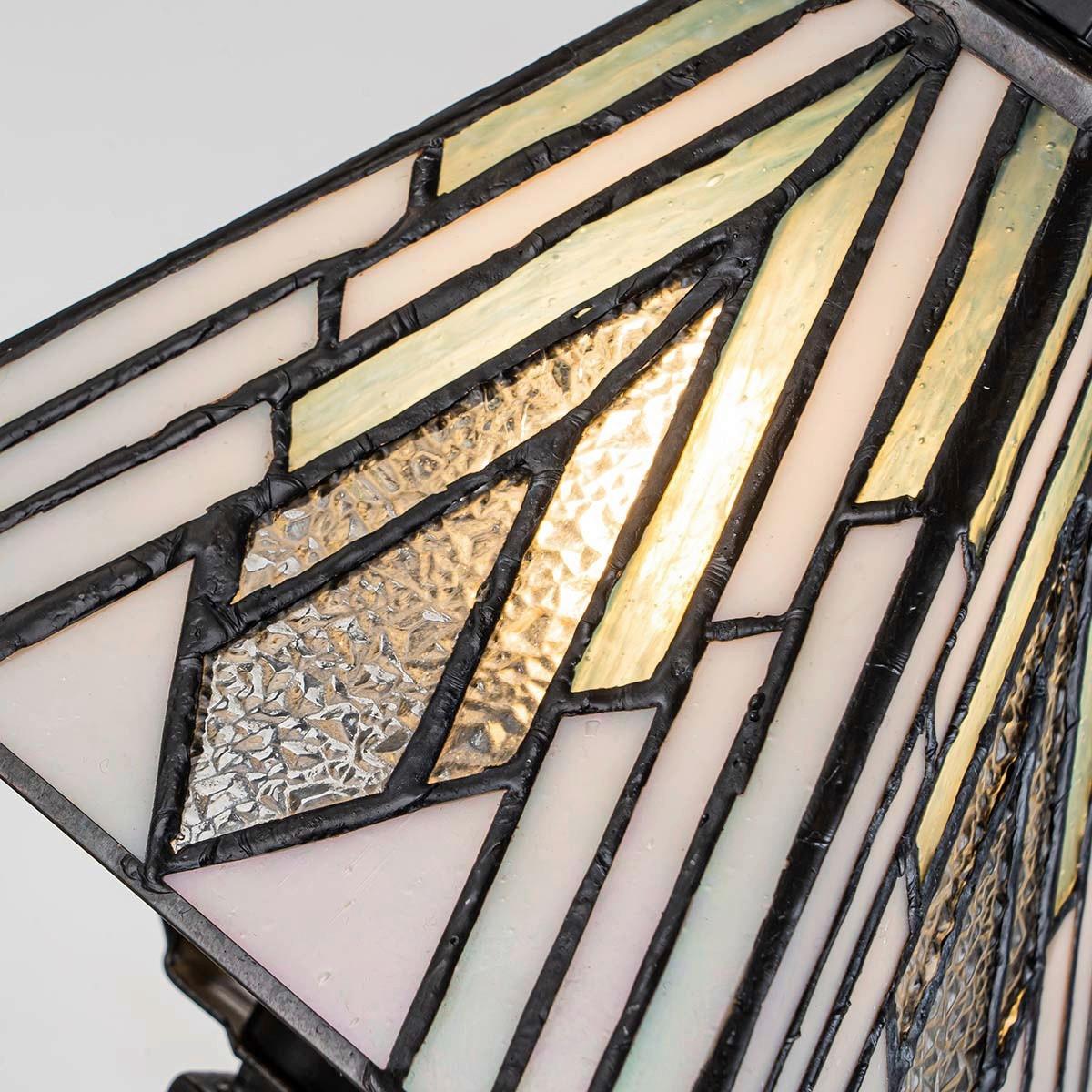 Tischleuchte Tf-Alderley-Tl-S - Dunkelbraun/Multicolor, KONVENTIONELL, Glas/Metall (32,3/13,8/13,8cm) - Elstead Lighting