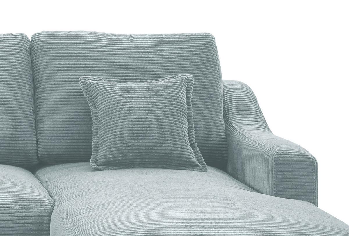 Wohnlandschaft Valentina - Naturfarben/Hellblau, KONVENTIONELL, Textil (200/301/150cm) - P & B