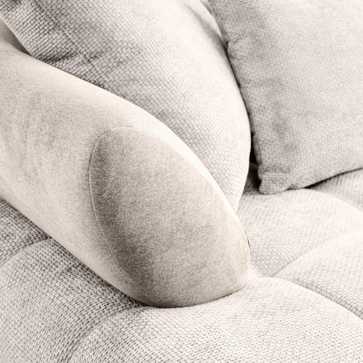 Ecksofa Largo N Beige S: 262x184 cm - Beige/Schwarz, MODERN, Textil (262/184cm)