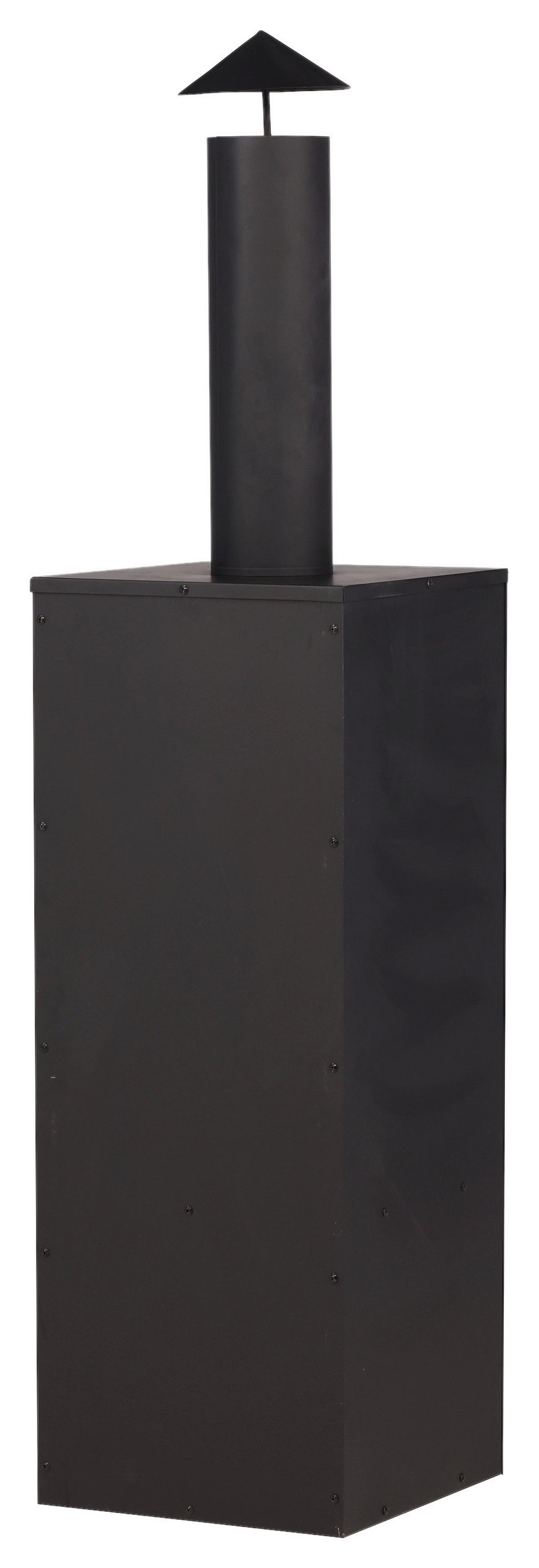 Feuerstelle Makarima - Schwarz, KONVENTIONELL, Metall (45/199/45cm) - Gardenson