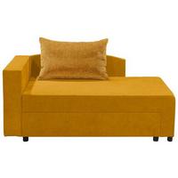 Recamiere Taner Gelb L: 156 Cm Mit Schlaffunktion - Gelb/Schwarz, Basics, Textil (156/63/83cm) - P & B