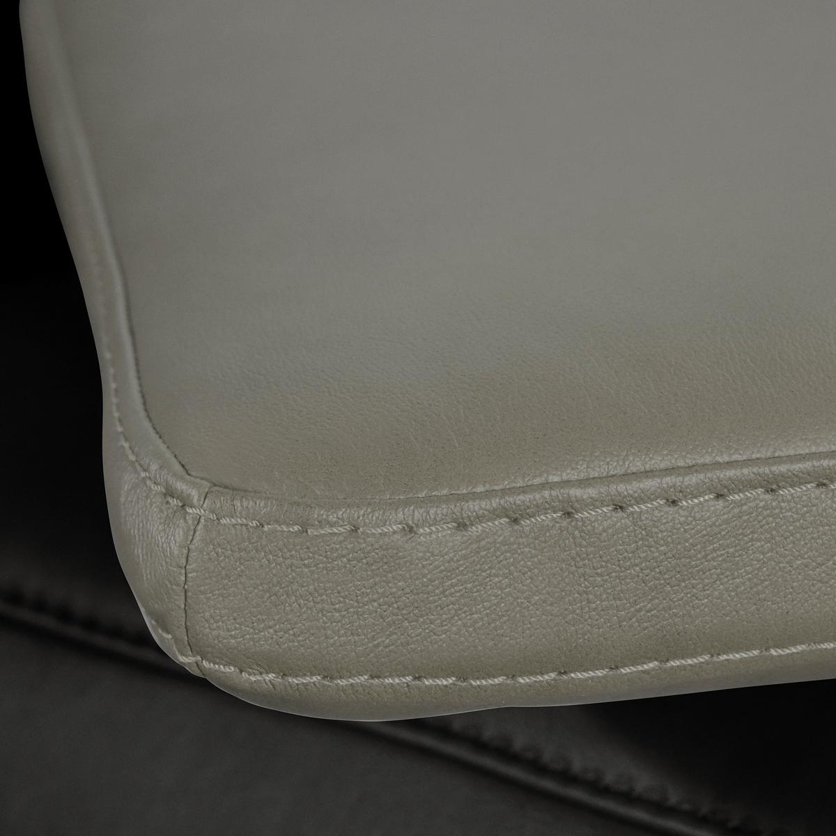 Zierkissen Spring Echtleder Cognac, B: 52 cm - Grau, Design, Leder (52/42/7cm) - Livetastic