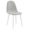 Stuhl-Set Polar - Hellgrau/Weiß, Design, Textil/Metall (44/87/53cm) - Livetastic