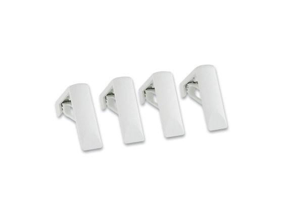 Tischtuchklammer 4- Er Set - Weiß, KONVENTIONELL, Kunststoff - Homeware Tischtuchklammer 4- Er Set - Weiß, KONVENTIONELL, Kunststoff - Homeware
