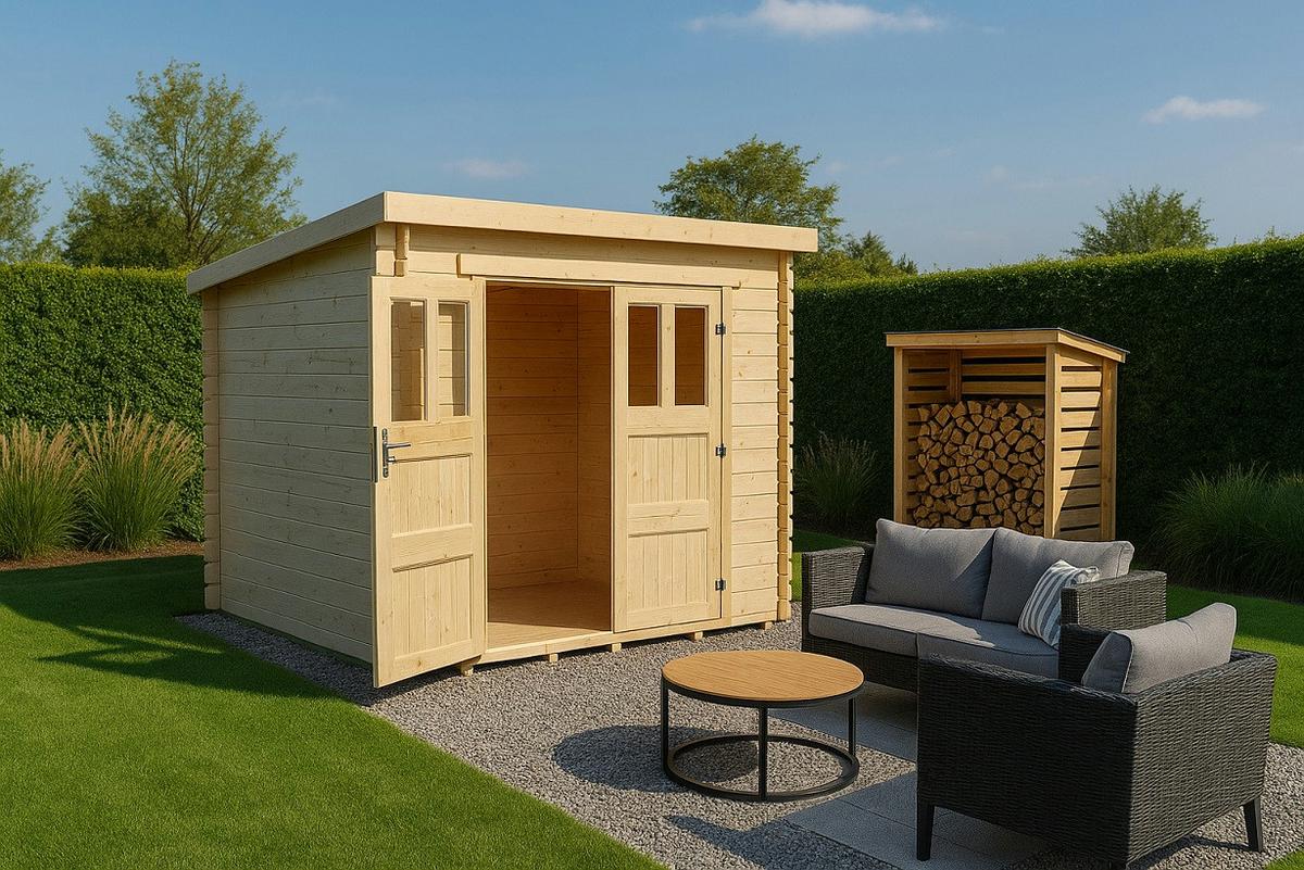 Kerti Ház Tulpe Kb. 4,84m2 - natúr színű, Basics, fa - Best Price