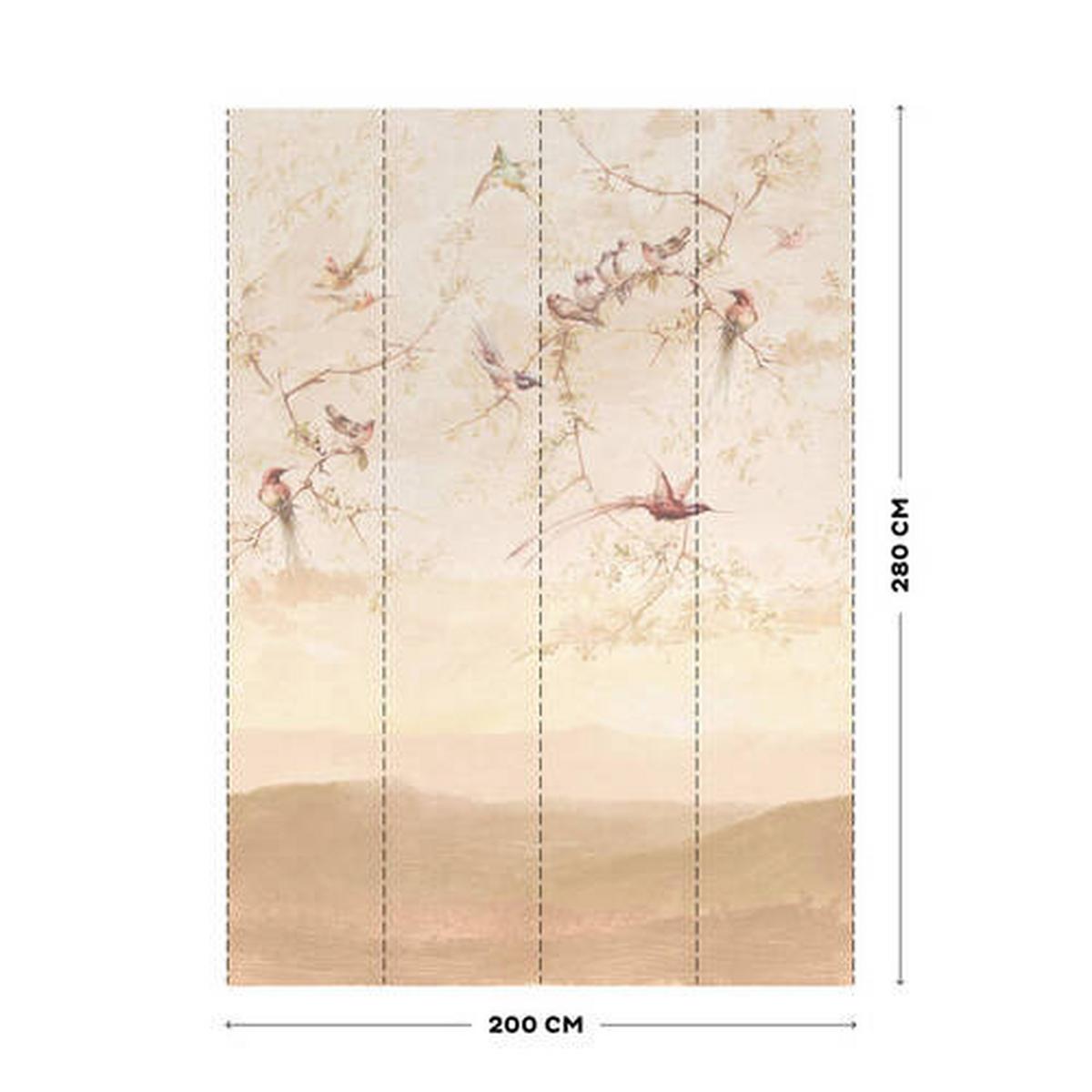Fototapete 107348 - Taupe/Pink, Basics, Papier/Kunststoff (200/280cm)