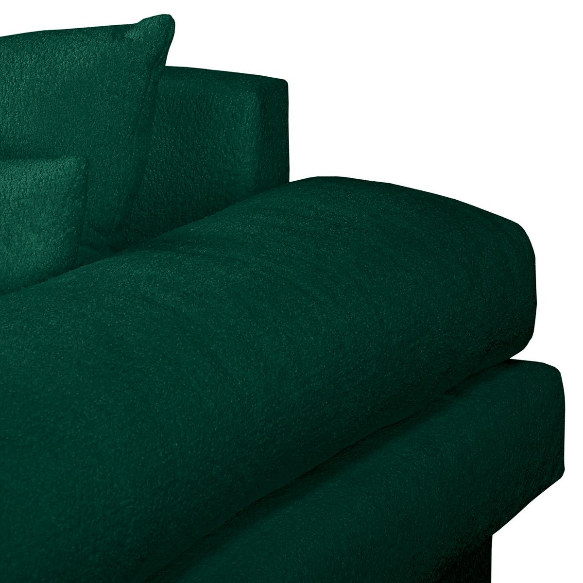 Bigsofa Naomi Grün B: 284 Cm - Schwarz/Grün, Design, Textil (284/94/148cm) - Livetastic