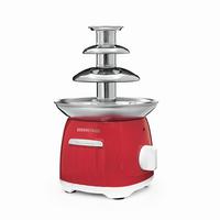 SCHOKOLADENBRUNNEN 70W - Rot/Weiß, Basics, Kunststoff/Metall (15/15/23cm) - GOURMETMAXX