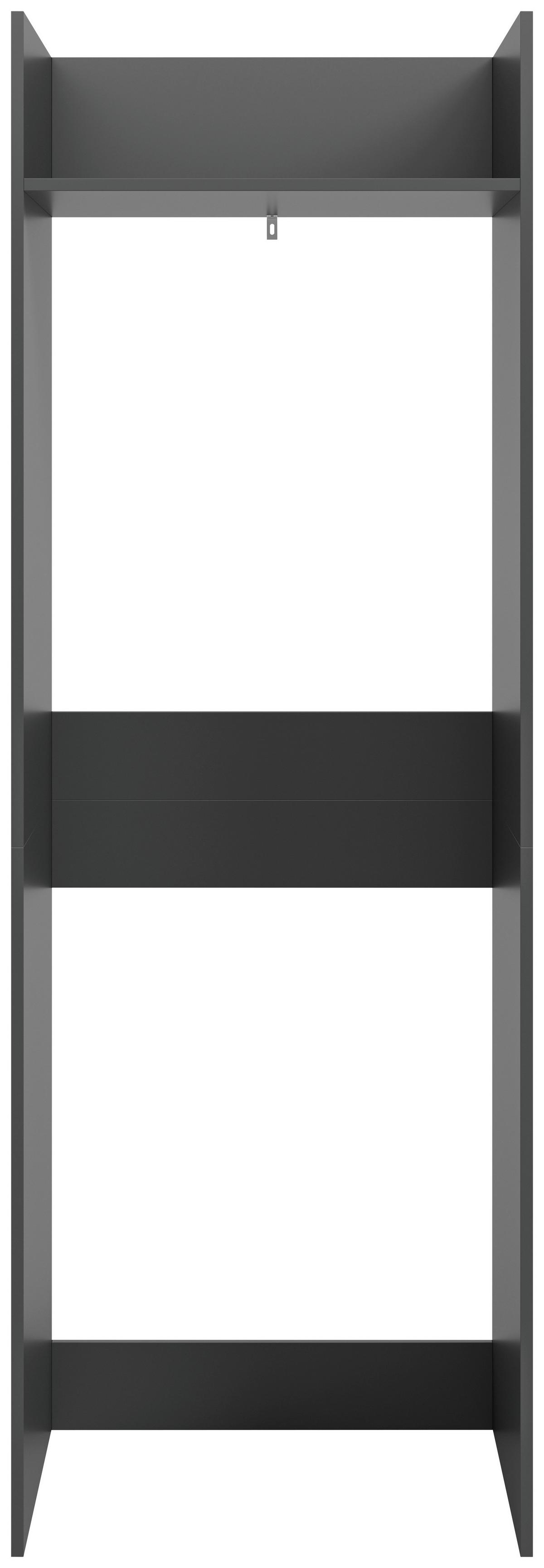 Waschmaschinenschrank Free Anthrazit B: 66cm - Anthrazit/Weiß, Basics, Holzwerkstoff (66/195/60cm) - MID.YOU