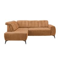 Ecksofa Mit Usb Anschluss Sano, Currygelb, S: 200x261 Cm - Currygelb/Schwarz, MODERN, Textil (200/261cm) - Livetastic