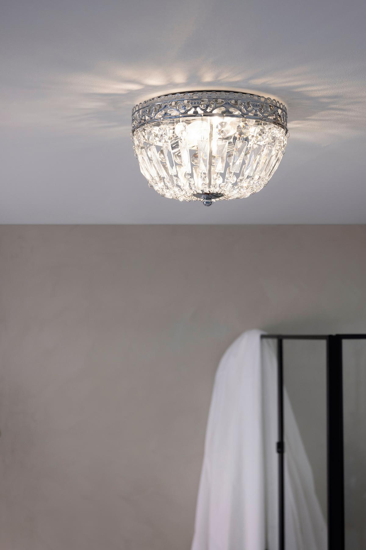 Kronleuchter Klar, Chrom, 40w - Klar/Chromfarben, Basics, Glas/Metall (25/17cm) - Markslöjd