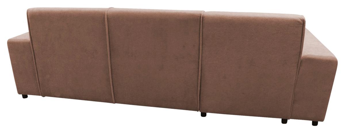 Ecksofa Classic Altrosa 175x270 Cm - Schwarz/Altrosa, Design, Textil (175/270cm) - MID.YOU