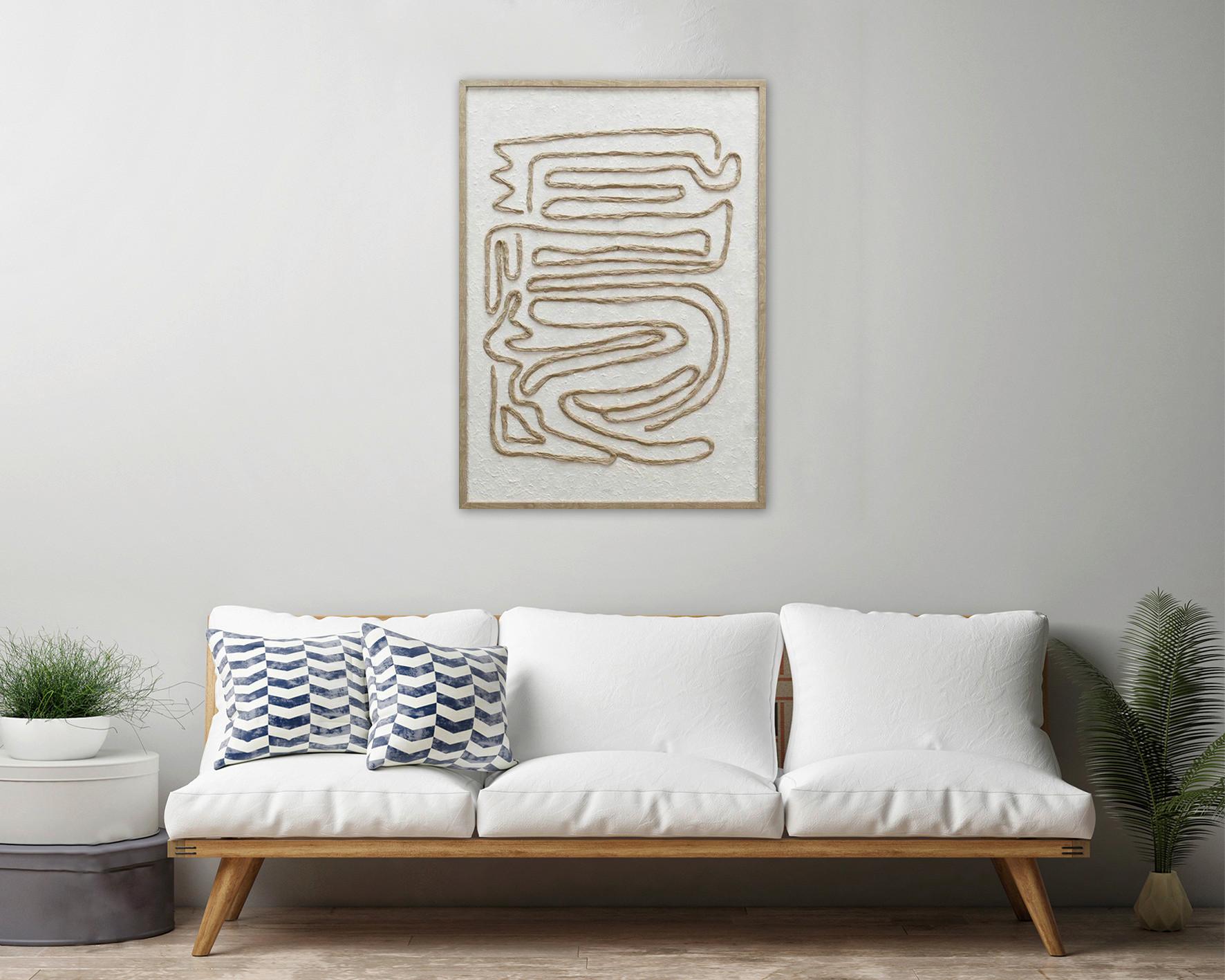 Obraz na plátně MIKE - přírodní barvy/hnědá, Moderní, kompozitní dřevo/plast (50/70/2,2cm) - Mömax