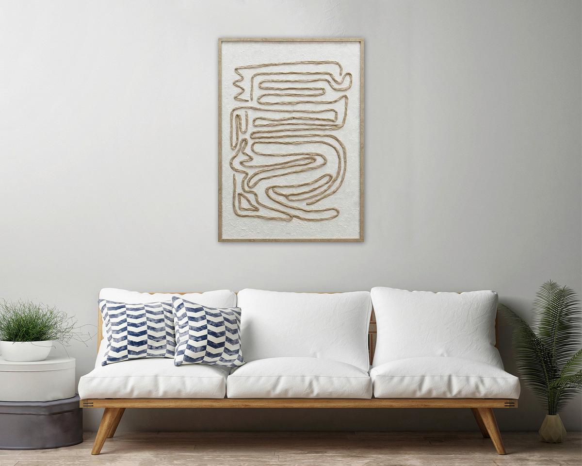Obraz na plátně MIKE - přírodní barvy/hnědá, Moderní, kompozitní dřevo/plast (50/70/2,2cm) - Mömax