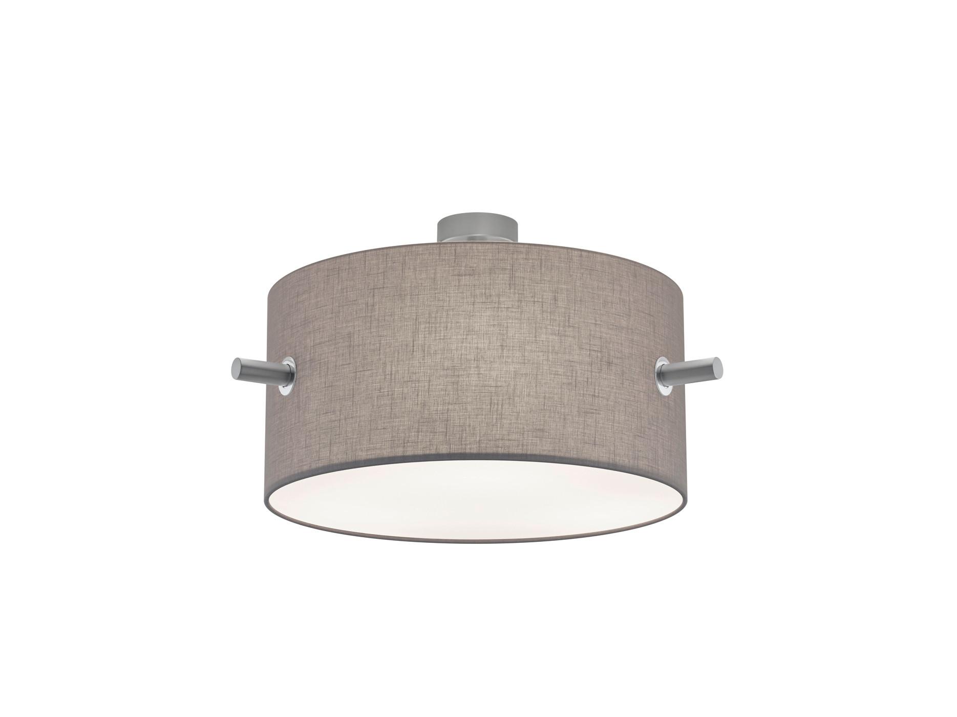 Deckenleuchte 608300307 Camden - Grau/Nickelfarben, Basics, Textil/Metall (65,0/35,0cm) - Trio Leuchten