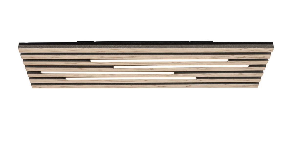 STROPNÉ LED SVIETIDLO PANI - čierna/farba duba, Modern, kov/kompozitné drevo (72/26,5/5,5cm) - Mömax