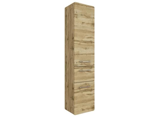 Hochschrank Faro B: 40 cm Eiche Dekor - Eichefarben, Basics, Glas/Holzwerkstoff (40/180/35cm) - Livetastic Hochschrank Faro B: 40 cm Eiche Dekor - Eichefarben, Basics, Glas/Holzwerkstoff (40/180/35cm) - Livetastic