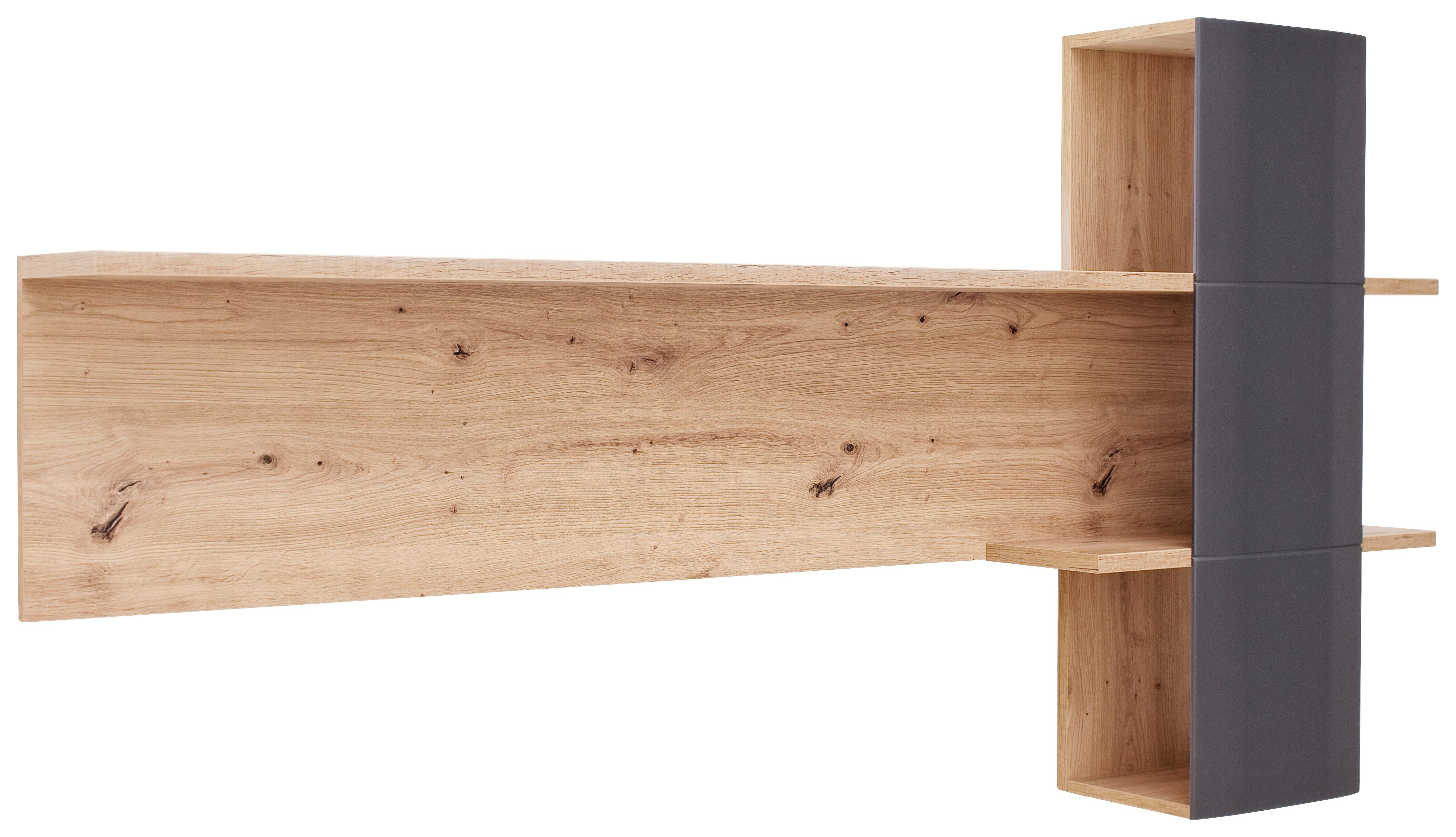 Wandboard Cortona B: 180 Cm Anthrazit/eichefarben