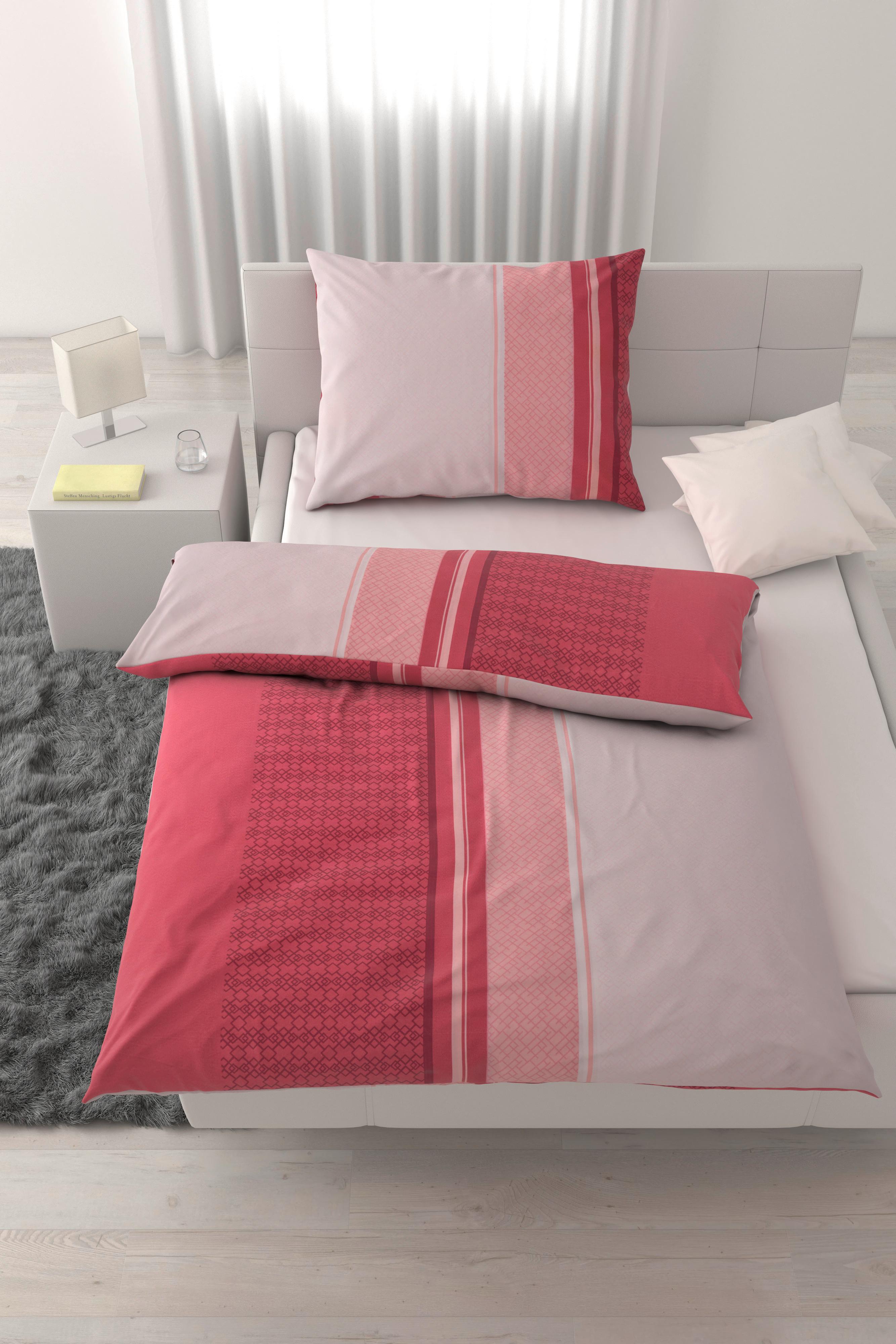 POSTEĽNÁ BIELIZEŇ MATHEA -BASED- - bobuľová, textil (140/200cm) - Based