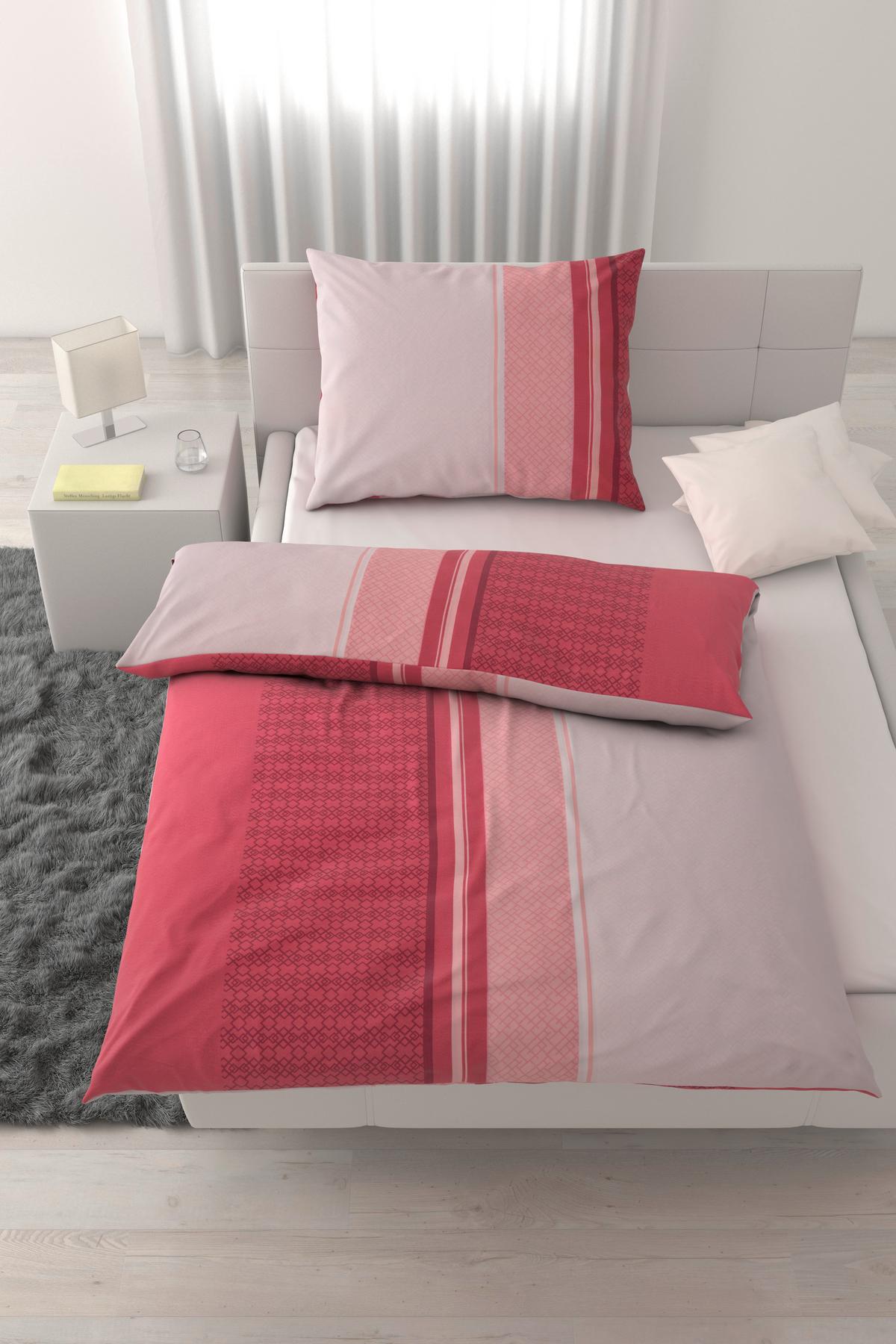 POVLEČENÍ MATHEA -BASED- - bobulová, textil (140/200cm) - Based