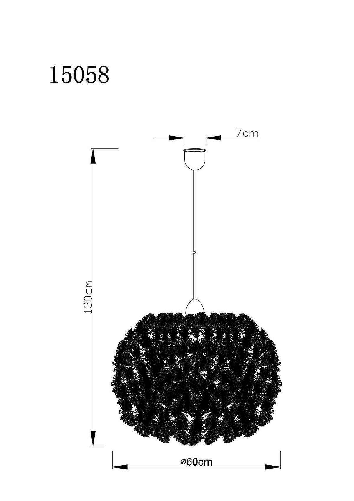 Hängeleuchte Katunga - Weiß, Basics, Kunststoff/Textil (60/130cm) - Globo