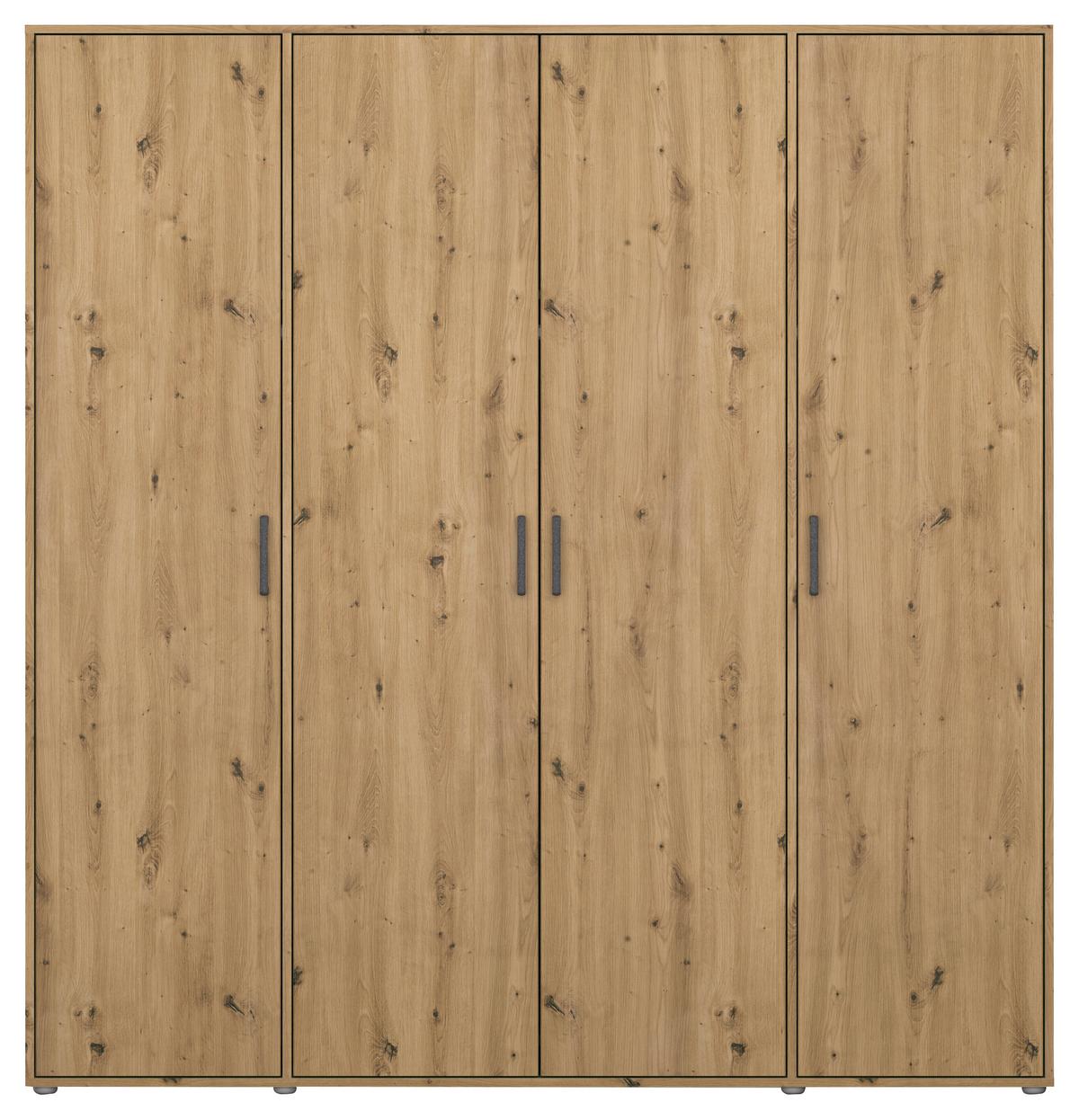 Drehtürenschrank Voyager Eiche Artisan B: 187 cm - Eiche Artisan, MODERN, Holzwerkstoff (187/194/53cm) - Rauch Möbel