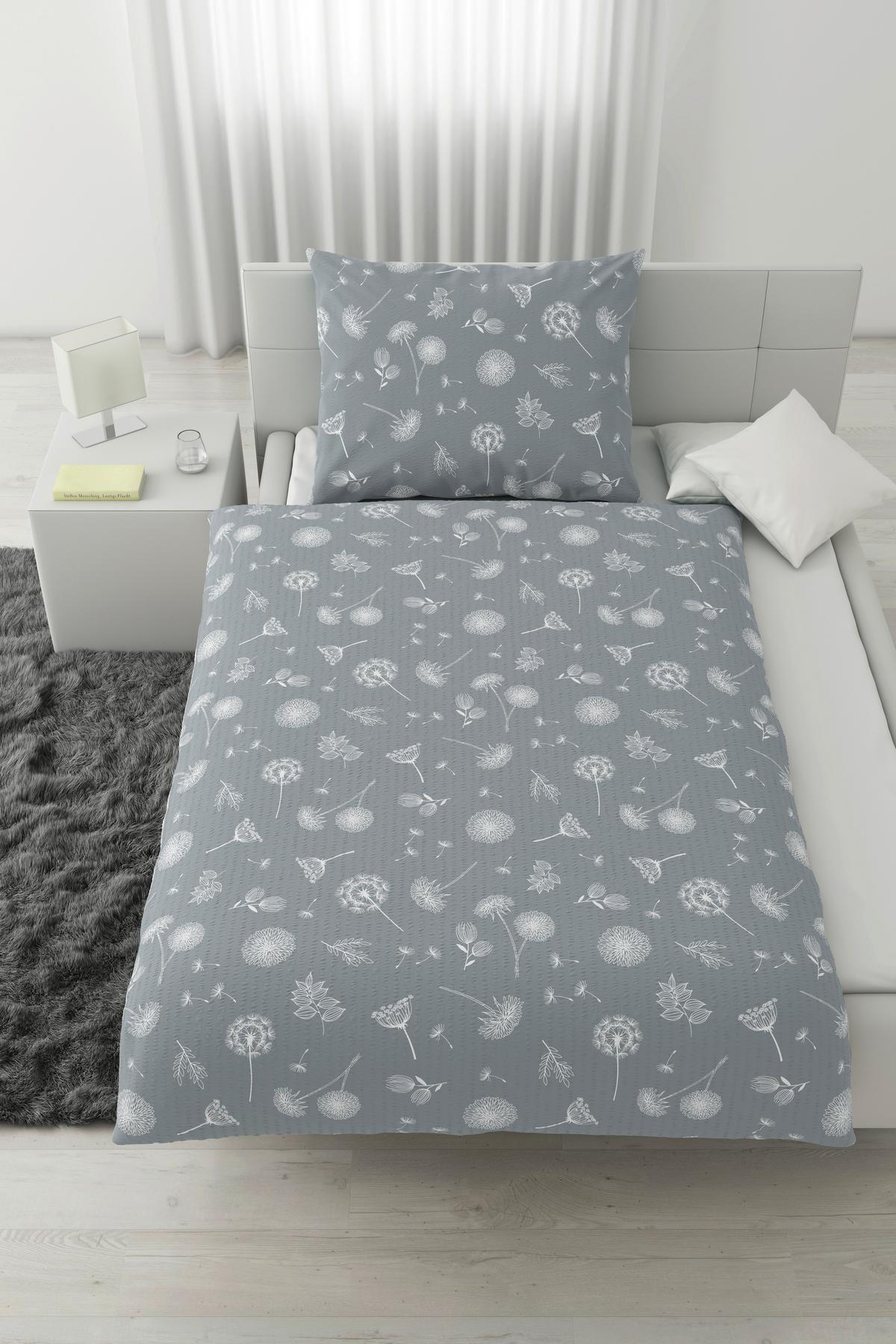 POVLEČENÍ PUSTEBLUME - šedá, Konvenční, textil (140/200cm) - Modern Living