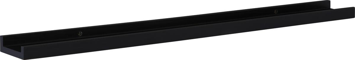 NÁSTĚNNÁ POLICE ARMERINA -SB- - černá, kompozitní dřevo (80/3,5/10cm) - Mömax